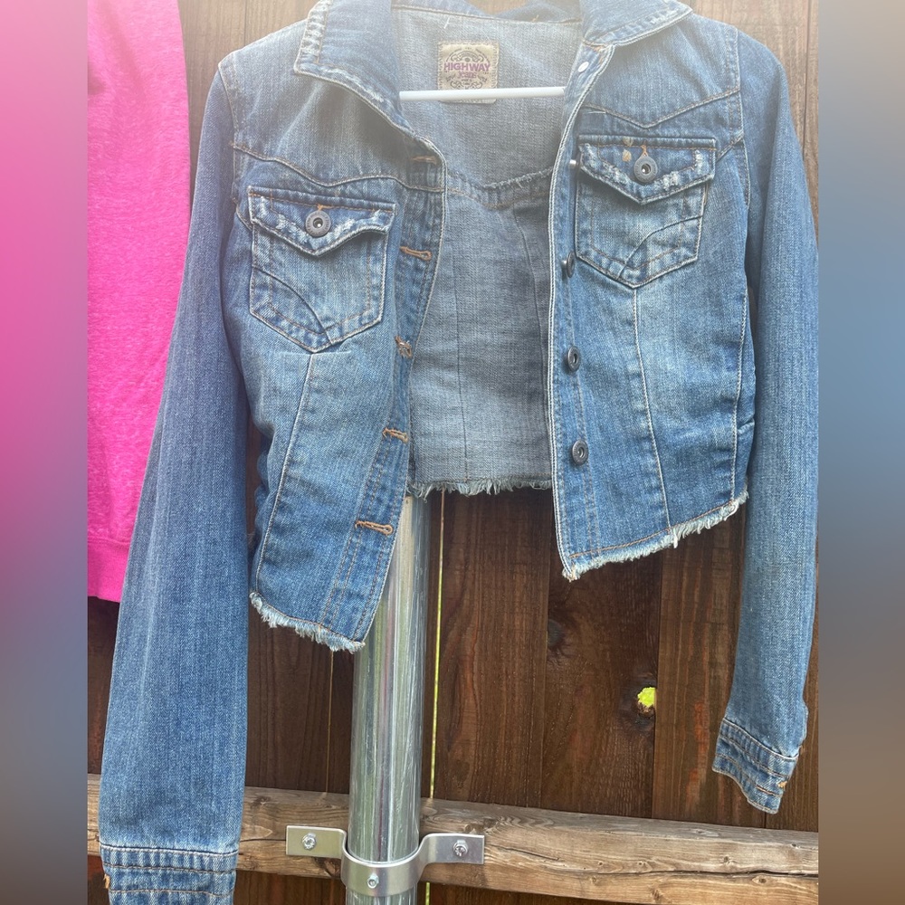 Crop top Jean jacket